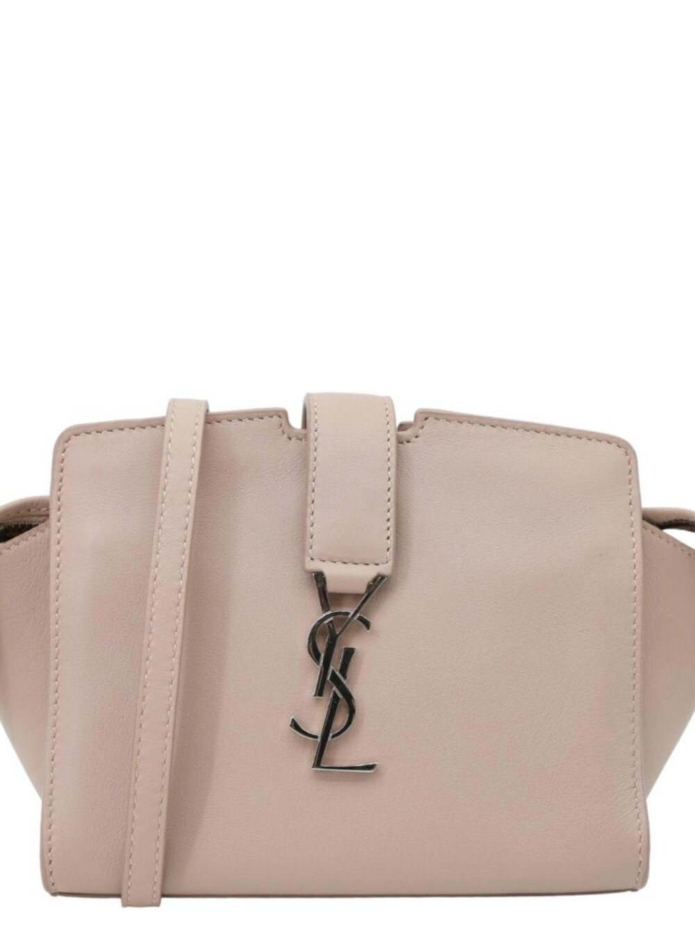 Yves Saint Laurent  Monogram Cabas Toy Calfskin Leather Crossbody Bag Pink